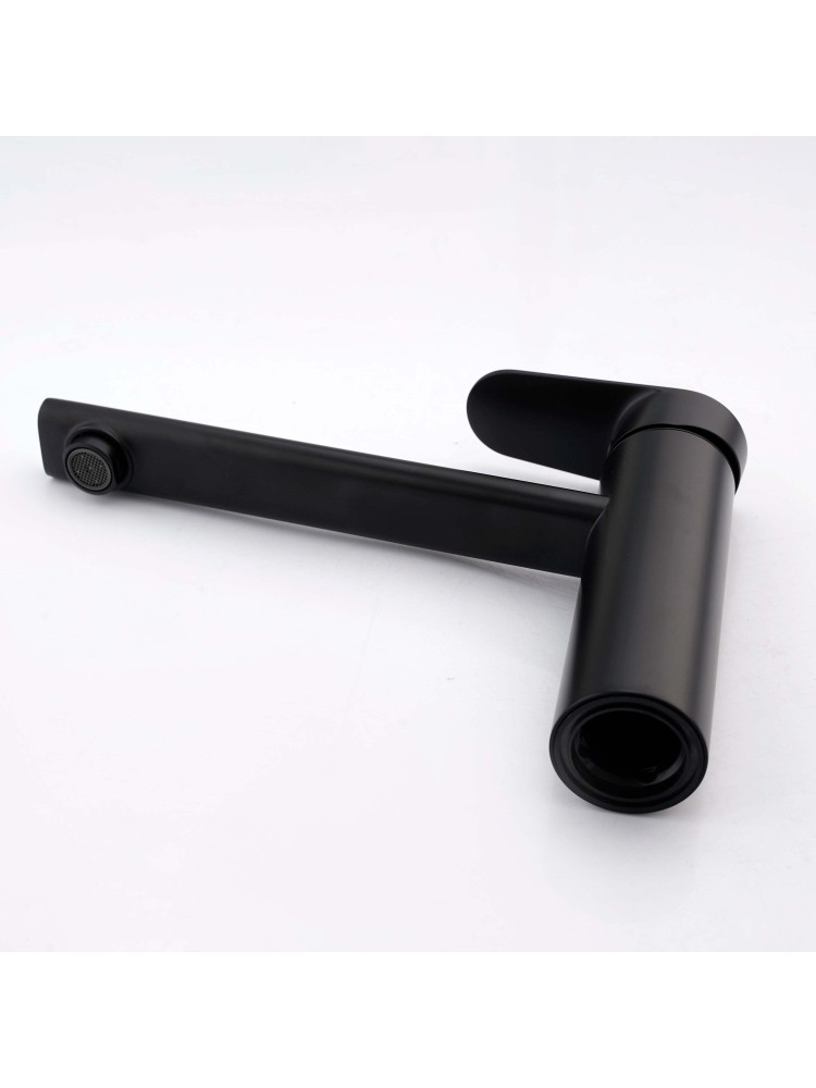 Смеситель для кухни Aquanet Ника матовый черный AQ1880MB