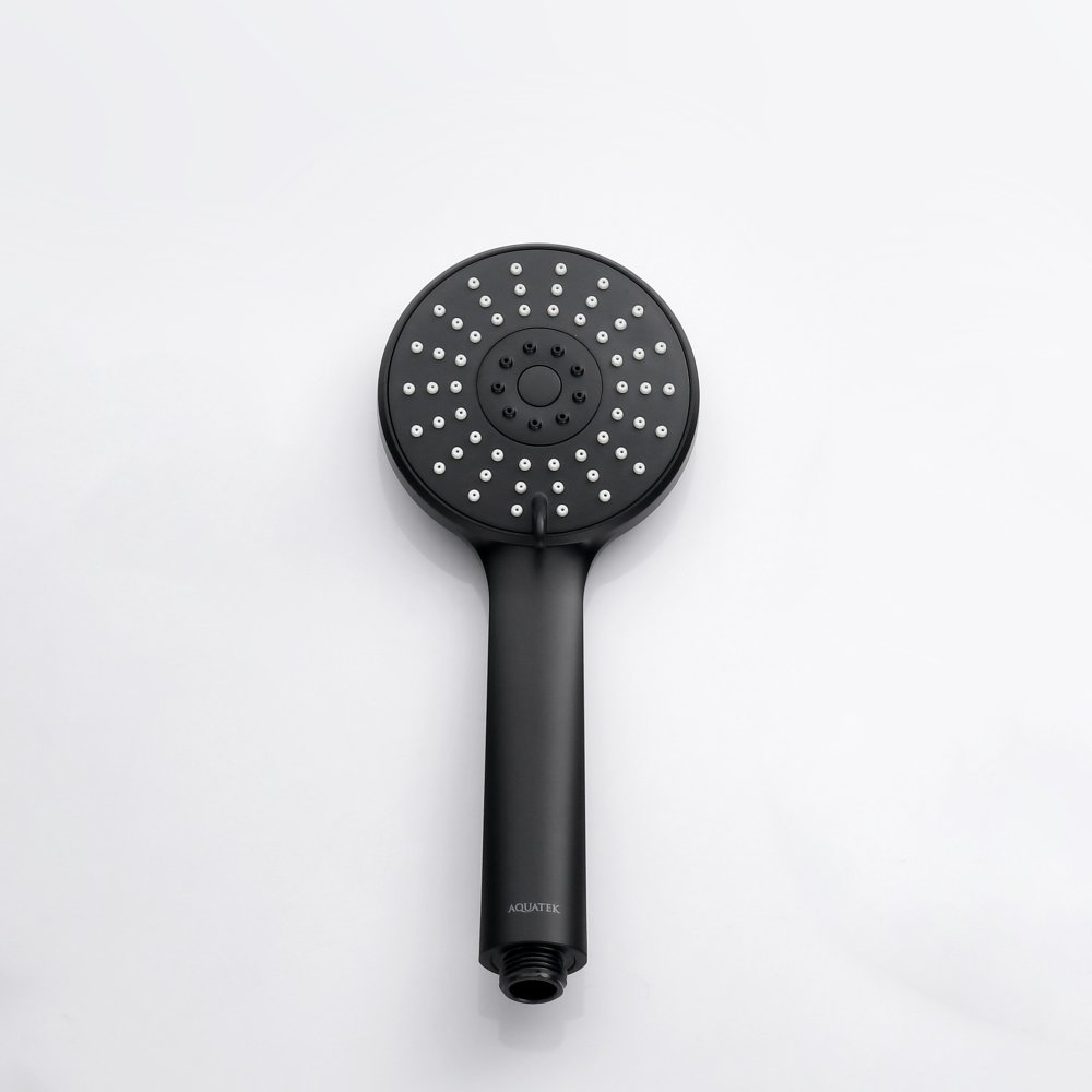 Ручной душ Aquanet Бетта 100 3jet матовый черный AQ2009MB