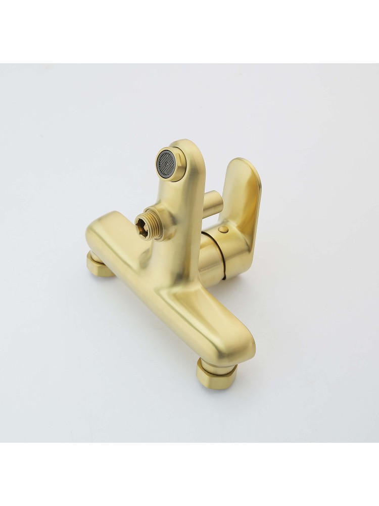 Смеситель для ванны Aquanet Ника шлифованное золото AQ1840BG