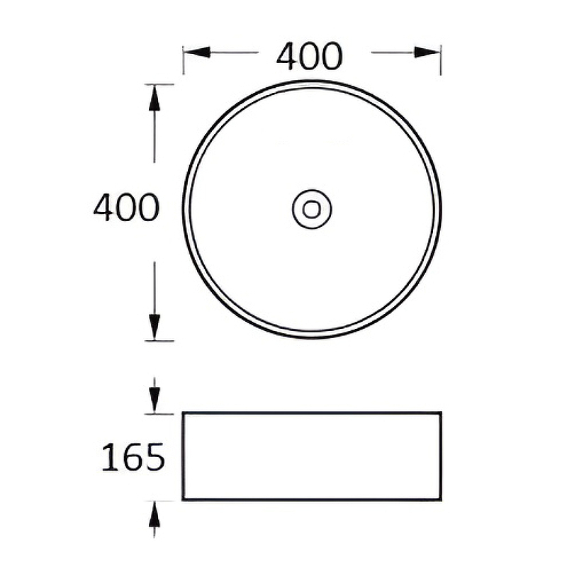 Раковина накладная Aquatek 400x400x165 мм матовый белый AQ5118-MW