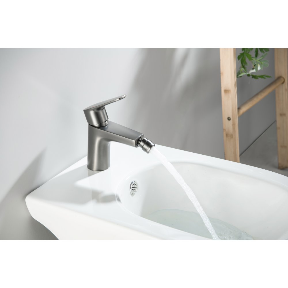 Смеситель для биде AQUATEK БЕТТА оружейная сталь AQ1118BGM