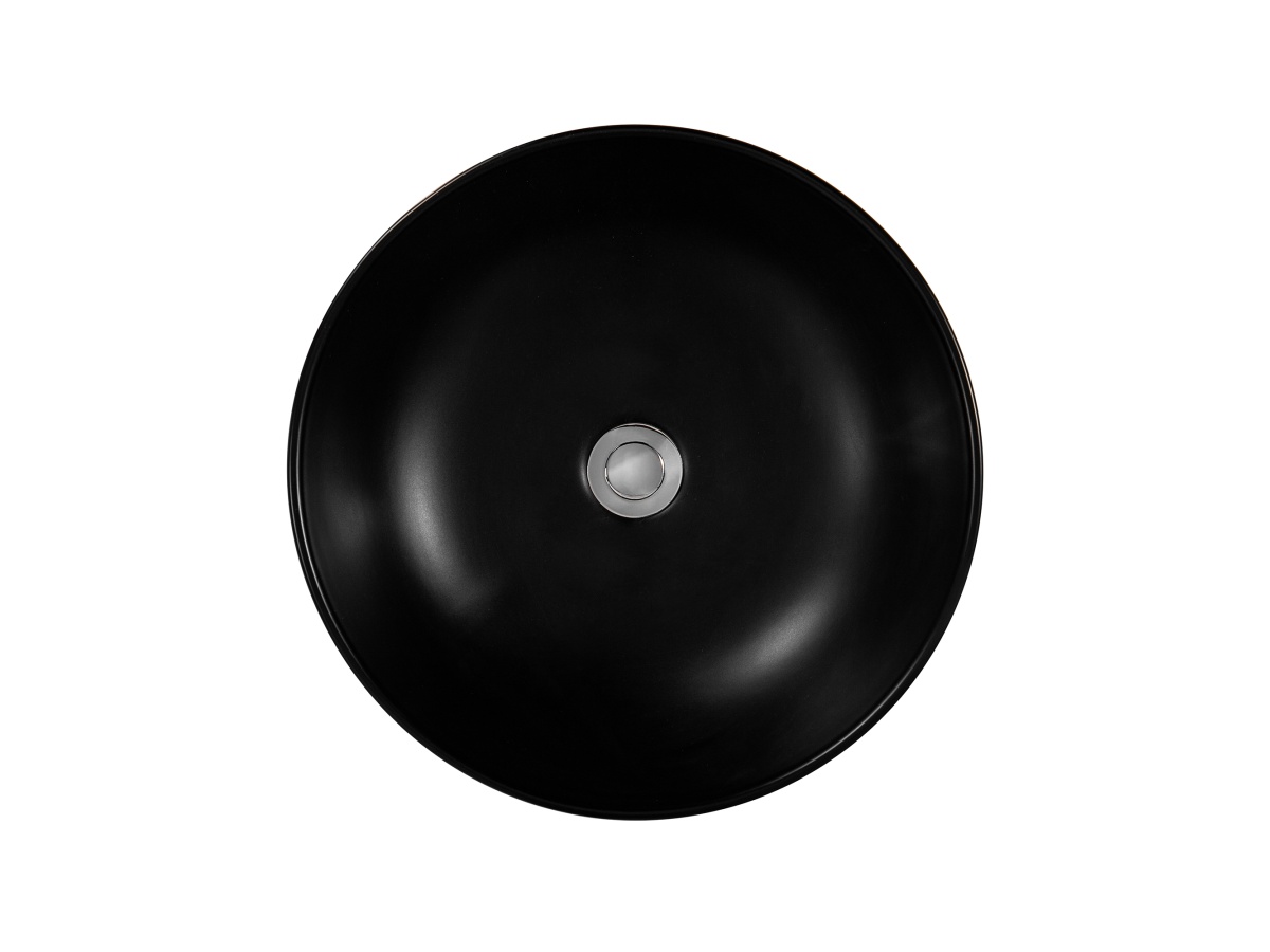 Раковина накладная Aquanet Европа 415x415x135 мм матовый черный AQ5558-MB