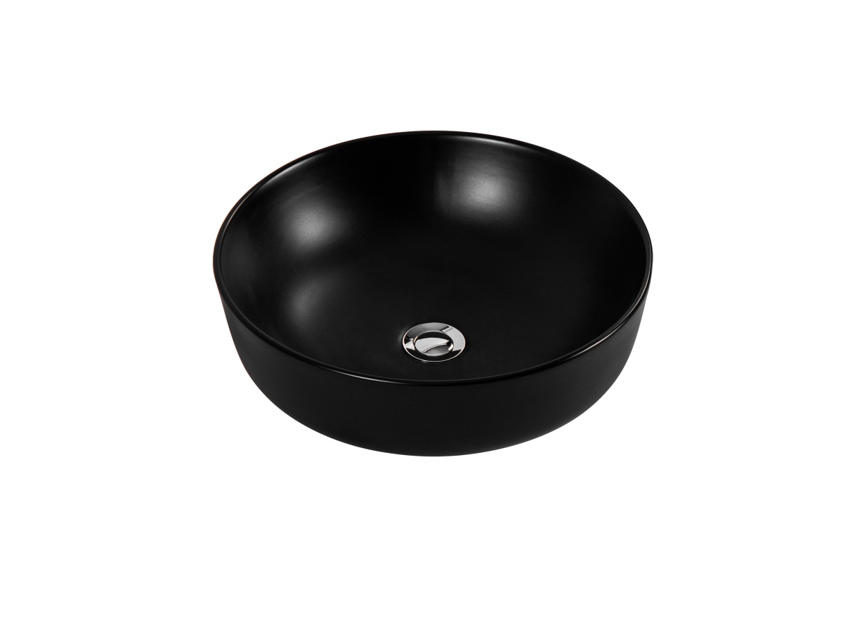 Раковина накладная Aquanet Европа 415x415x135 мм матовый черный AQ5558-MB