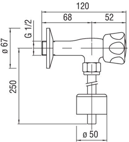 Кран для писсуара Avenue AV00503CR