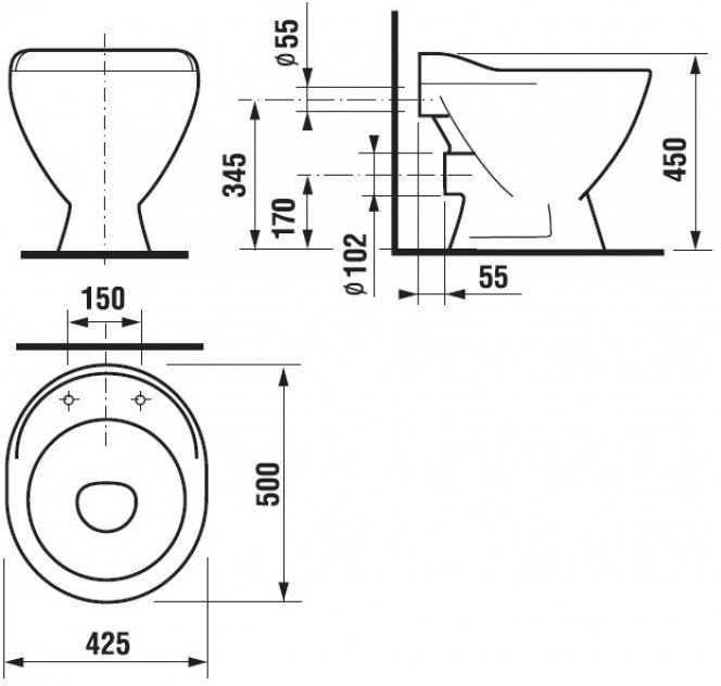 Видуар с решеткой Jika Mira 5104.6.000.000.1