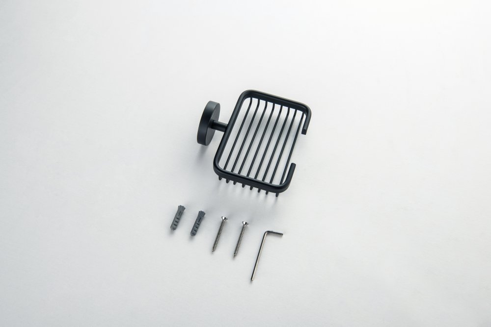 Мыльница-решетка Aquanet БЕТТА матовый черный AQ4633MB