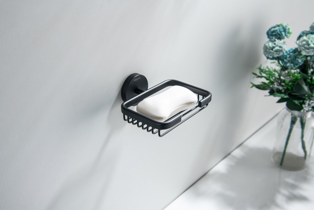 Мыльница-решетка Aquanet БЕТТА матовый черный AQ4633MB