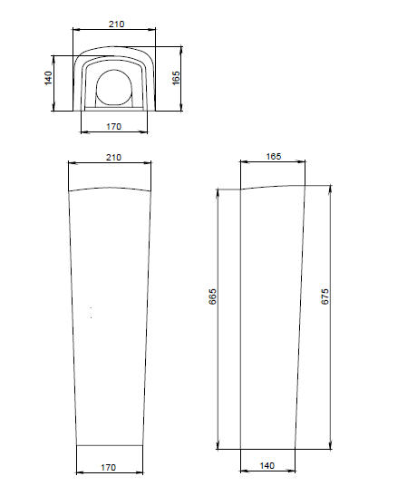 Пьедестал Santek Орион белый 1.3600.8.S00.00B.0