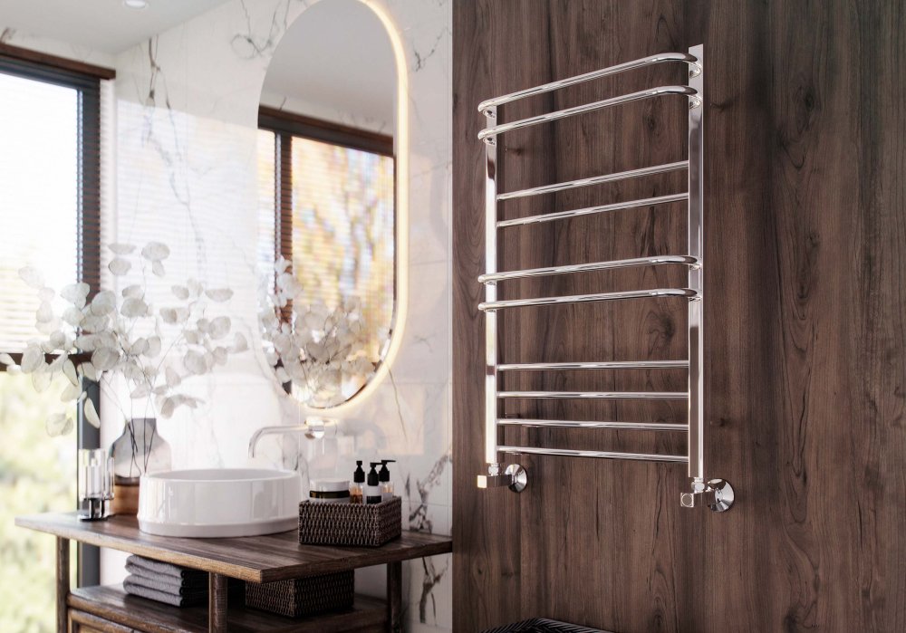 Полотенцесушитель водяной Aquatek Бетта П10 500х800 мм хром AQ KRC1080CH