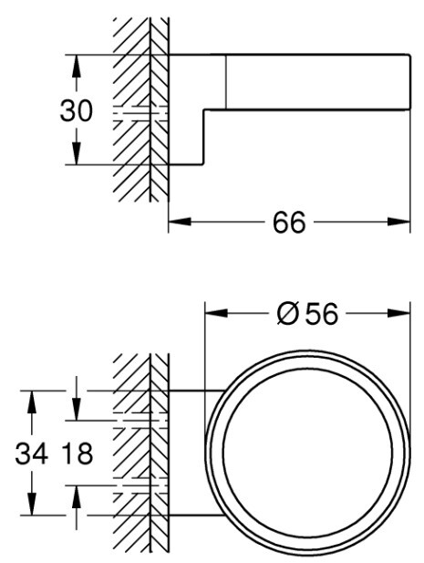 Держатель GROHE Selection фантомный черный 41217KF0