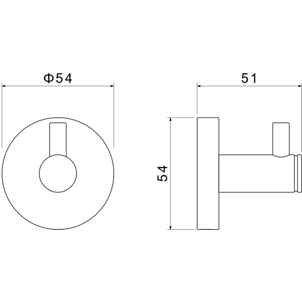 Крючок Aquanet Европа шлифованное золото AQ4101BG