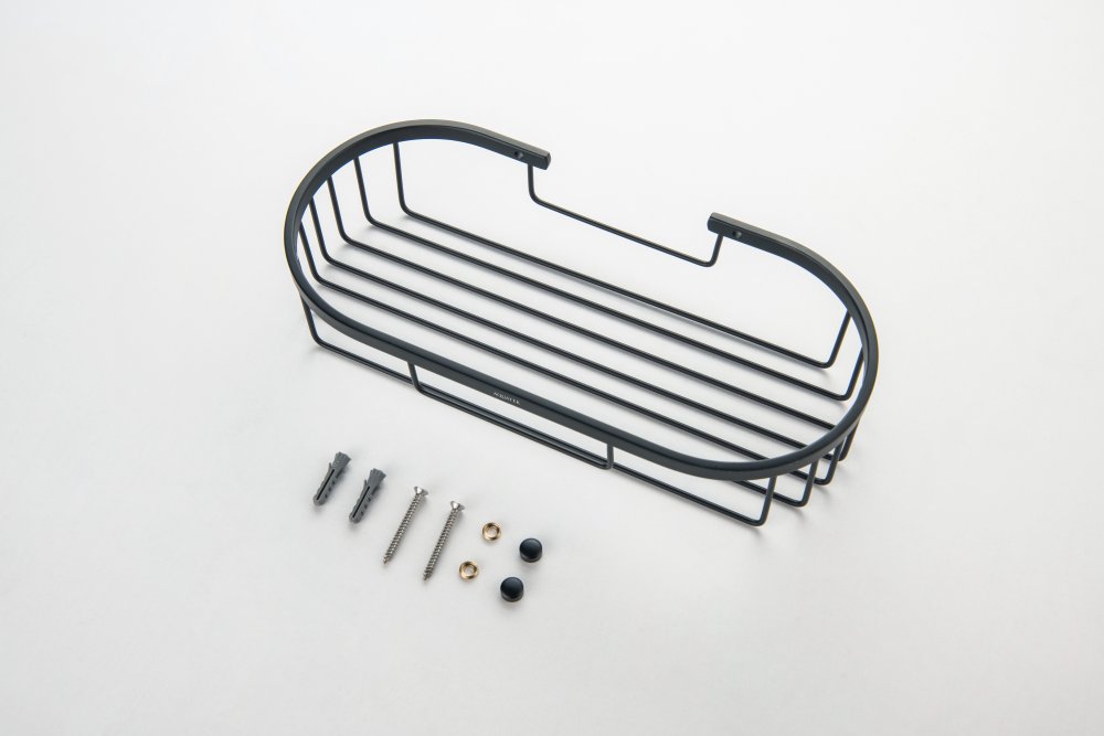 Полка для душа Aquanet матовый черный AQ4916MB