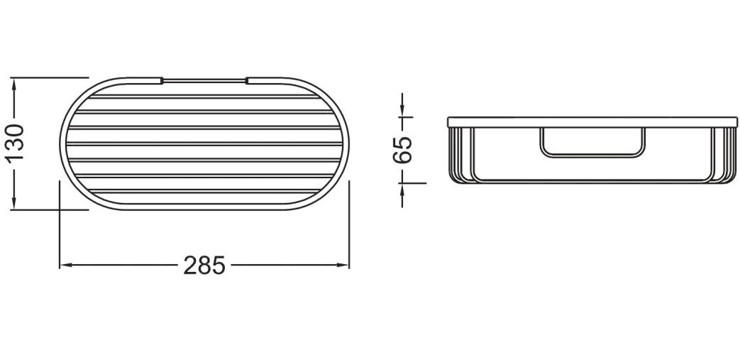 Полка для душа Aquanet матовый черный AQ4916MB