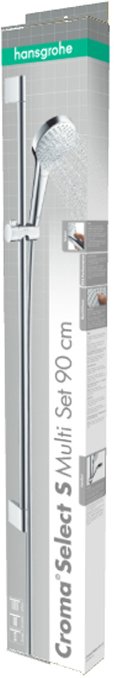 Душевой гарнитур Hansgrohe Croma Select S Multi 90 см белый/хром 26570400