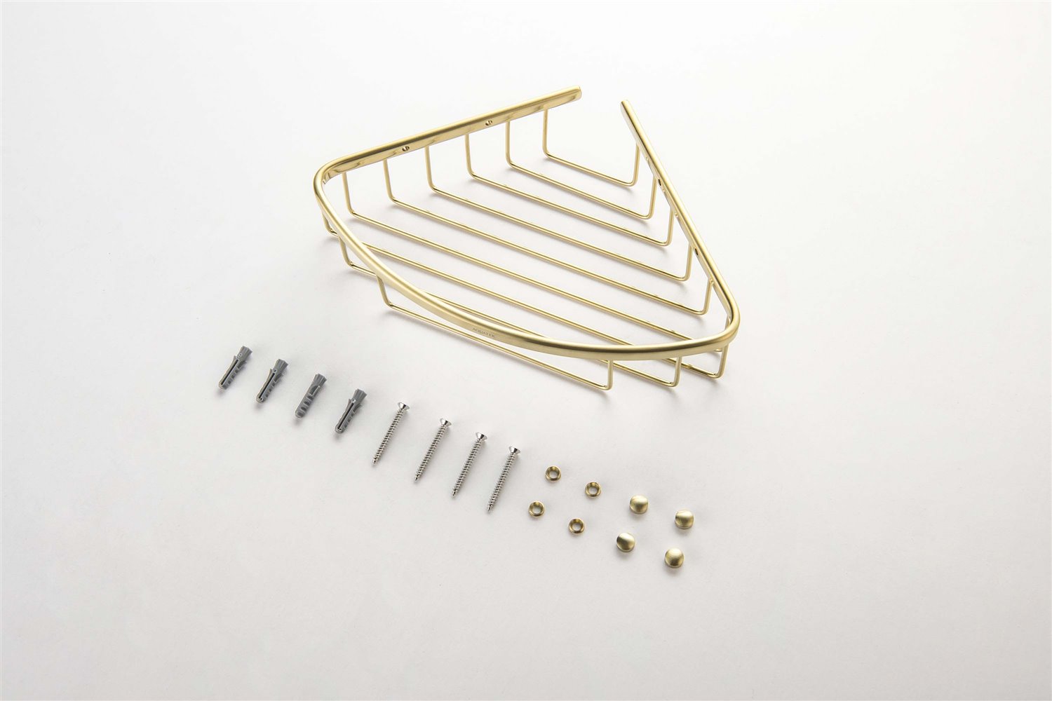 Полка угловая Aquanet шлифованное золото AQ4906BG