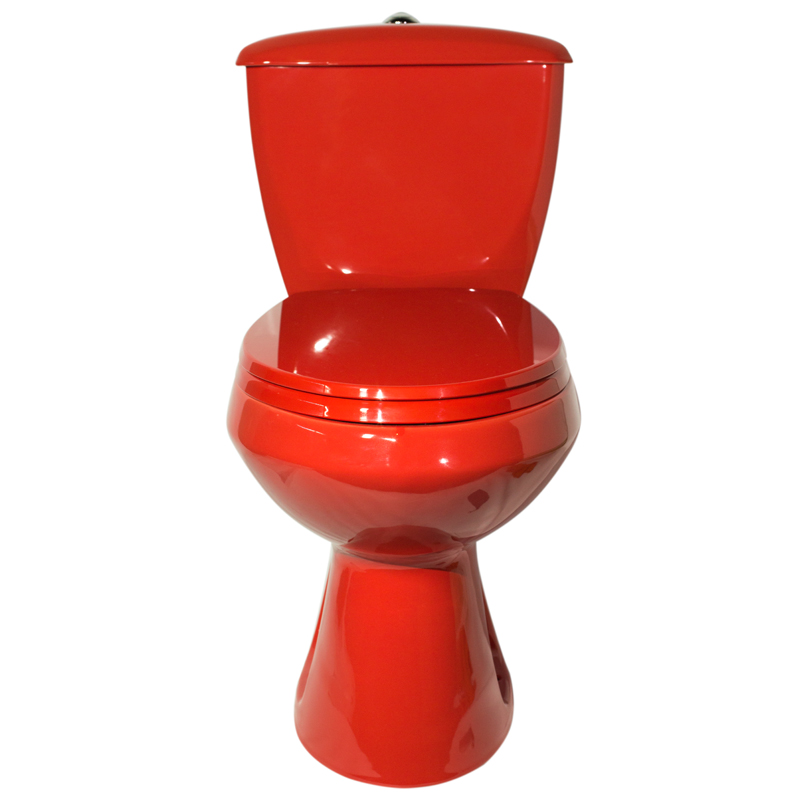 Унитаз-компакт Santek Элисса Стандарт косой выпуск нижний подвод красный 43360110202