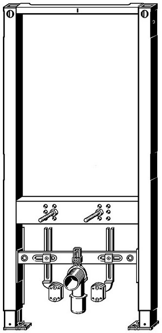 Инсталляция для подвесного биде Viega Prevista Dry 1120 мм модель 8568 776442