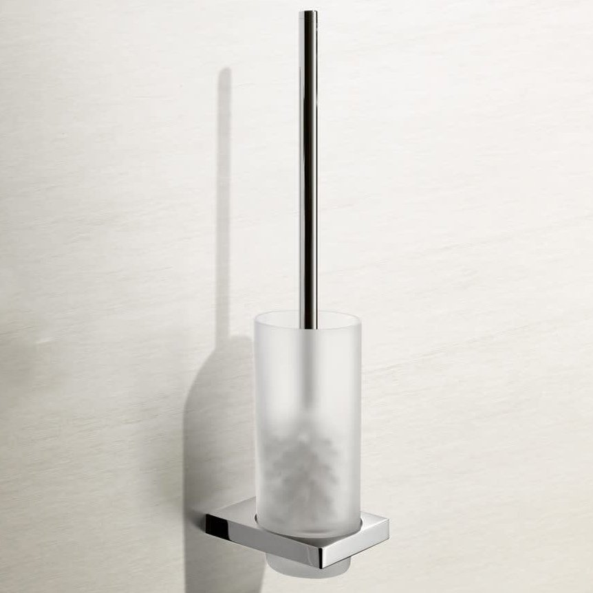 Туалетный гарнитур KEUCO EDITION 11 с хрустальной матовой колбой хром 11164019000