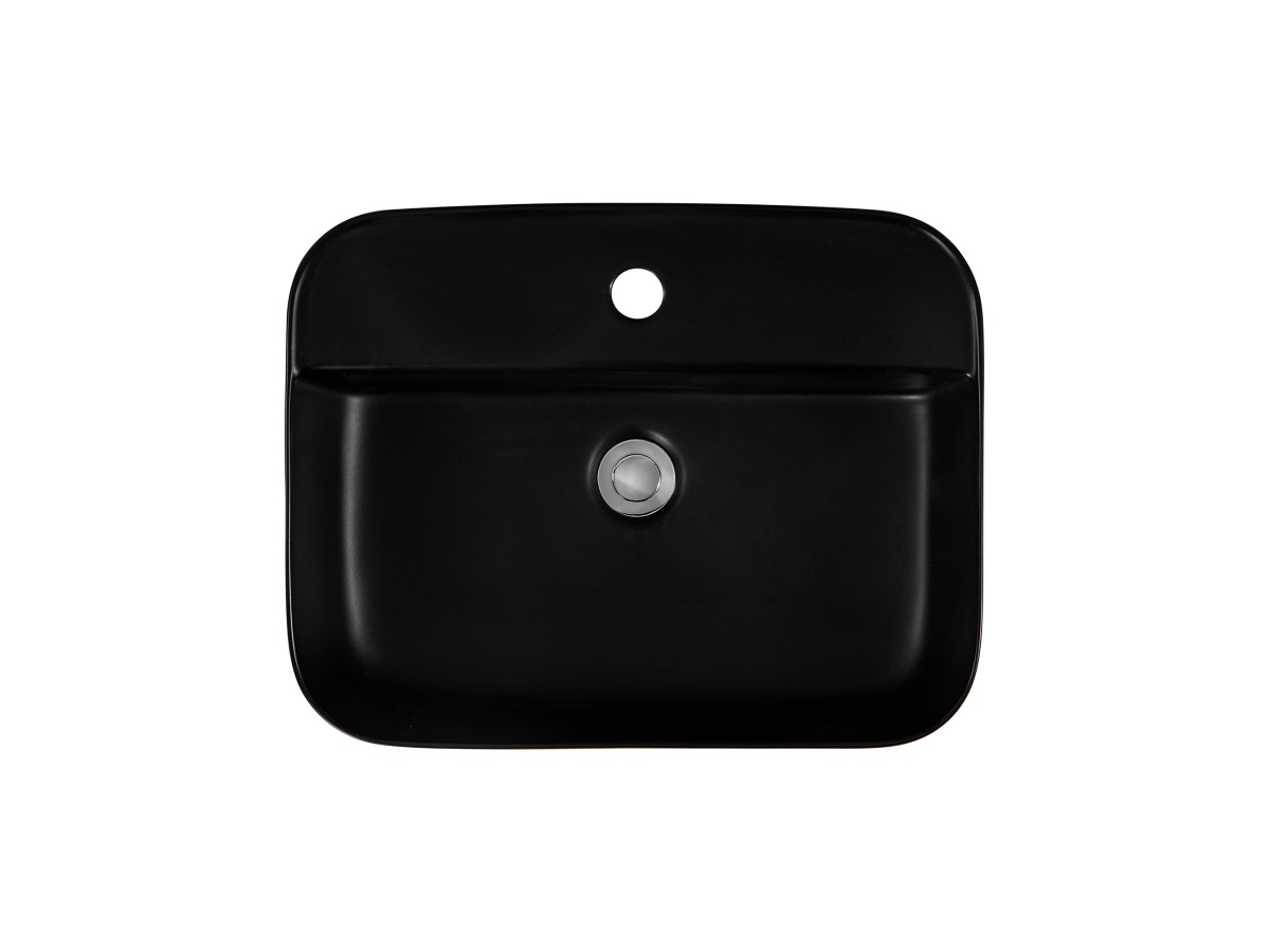 Раковина накладная AQUATON Вега 500x395x140 мм матовый черный AQ5506-MB