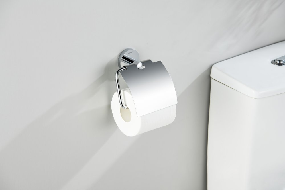 Бумагодержатель с крышкой Aquanet Оберон хром AQ4209CR