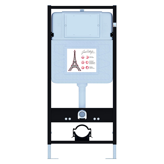 Комплект инсталляции с унитазом Jacob Delafon Aleo сиденье микролифт клавиша хром E21731RU-CP