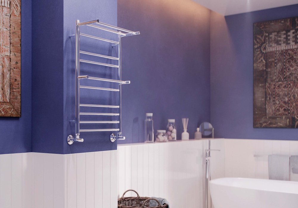 Полотенцесушитель водяной Aquatek Альфа П10 500х800 мм хром AQ RRP1080CH