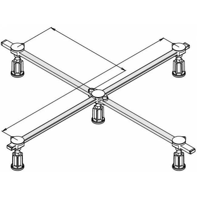 Опорная рама KALDEWEI Модель 5200 для поддонов до 90х90 см 584377000000