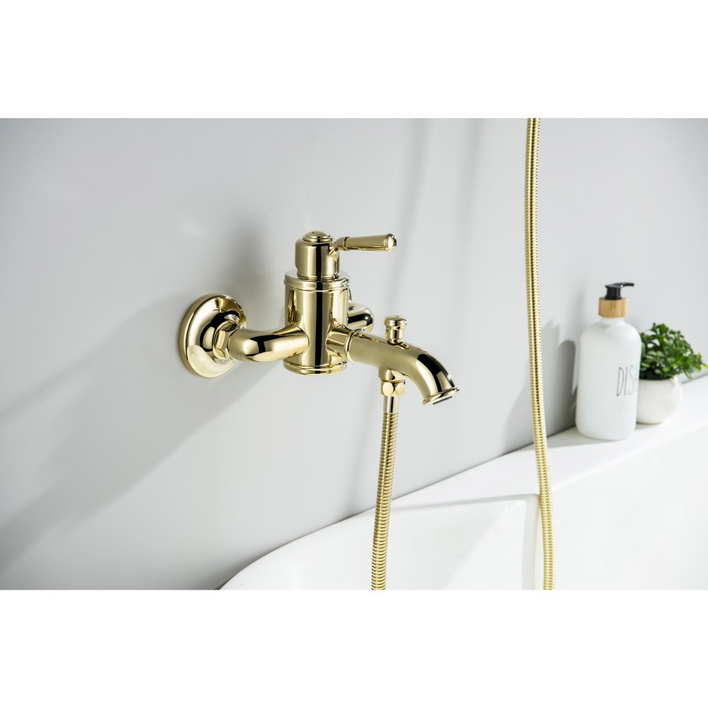 Смеситель для ванны Aquanet Классик полированное золото AQ1540PG