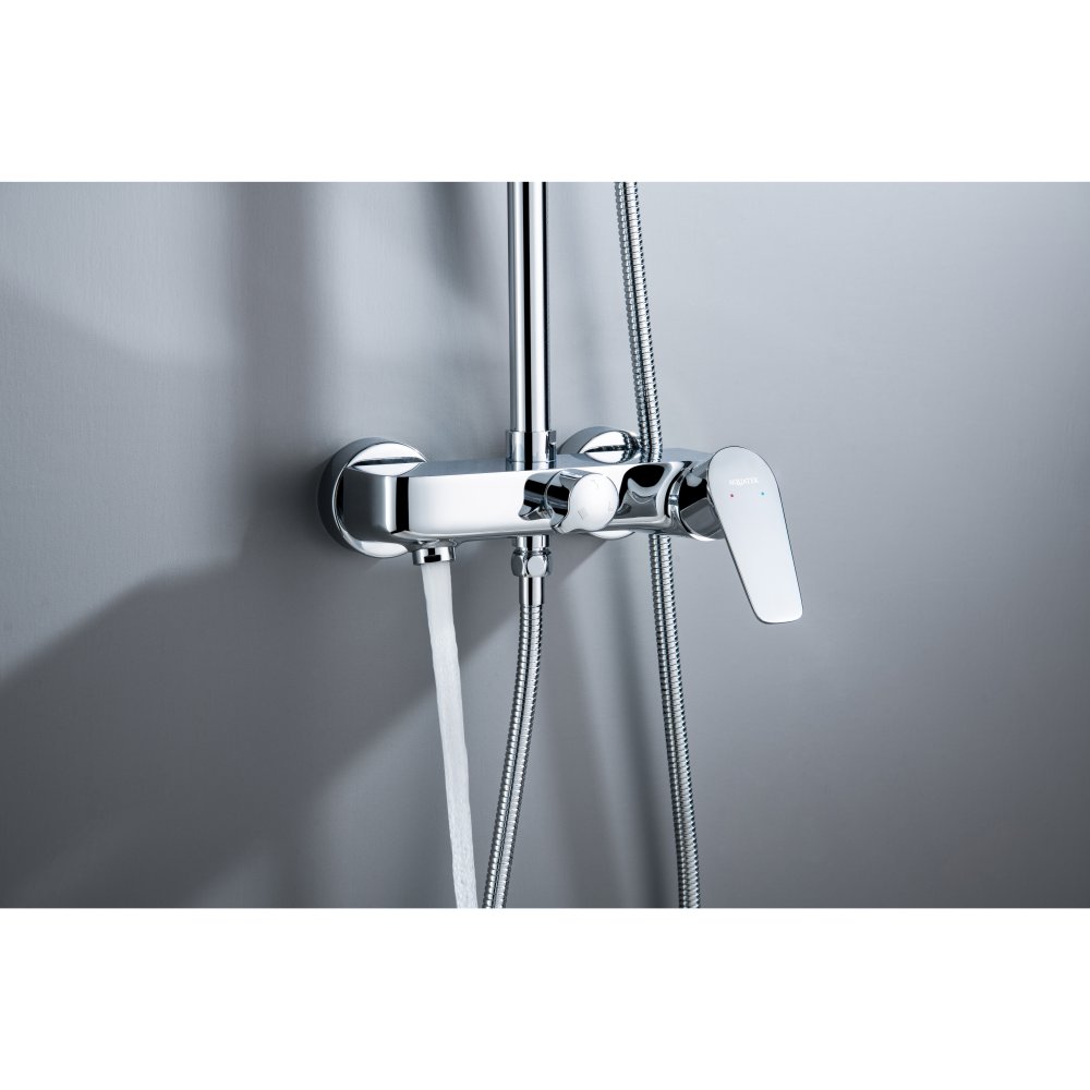 Душевая система со смесителем для ванны Aquanet Бетта 220 мм хром AQ2140CR