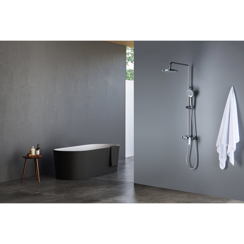 Душевая система со смесителем для ванны Aquanet Бетта 220 мм хром AQ2140CR