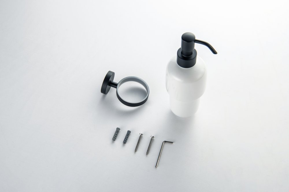 Дозатор для жидкого мыла Aquatek БЕТТА матовый черный AQ4605MB