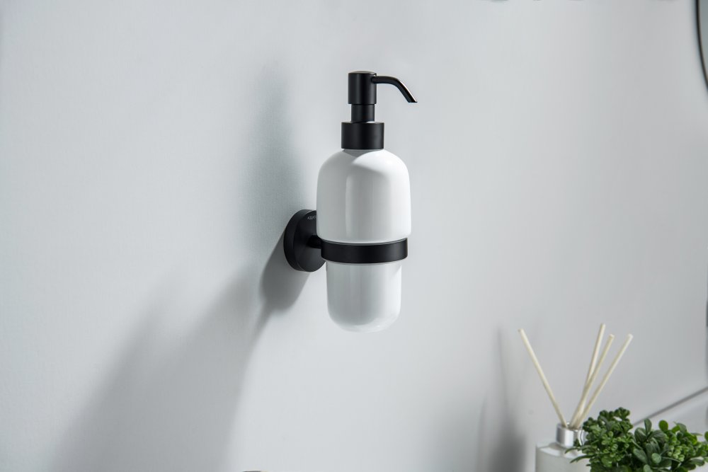 Дозатор для жидкого мыла Aquatek БЕТТА матовый черный AQ4605MB