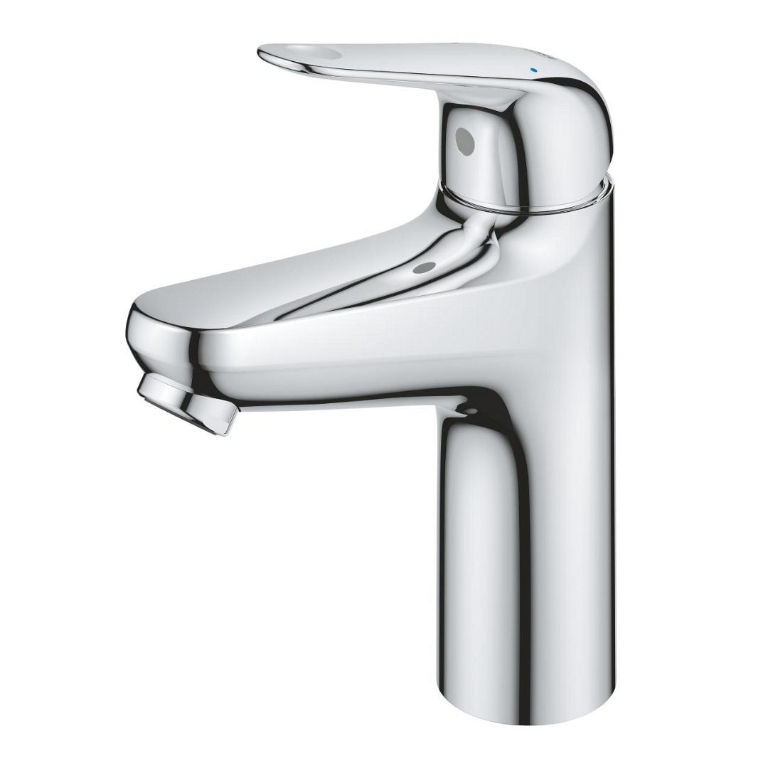 Смеситель для раковины GROHE Euroeco M-Size с донным клапаном хром 24267001