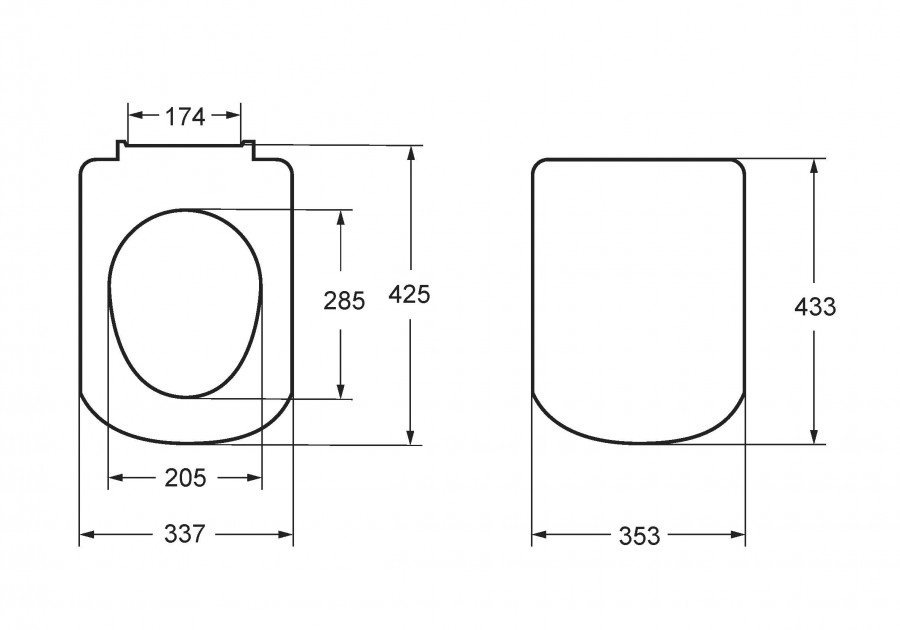Сиденье с крышкой для унитаза Roca The Gap тонкое микролифт белое ZRU9307682