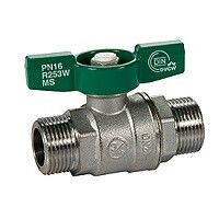 Кран шаровой Giacomini 3/8 Н-Н зеленая рукоятка R253WX002