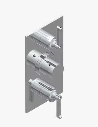 Смеситель для душа THG Hamptons with lever handles встраиваемый на 2 потребителя, цвет бронза G4SD015400BE