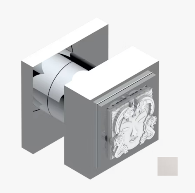 Маховик для встраиваемого вентиля THG Masque de Femme Smooth metal цвет никель A2UB0130B