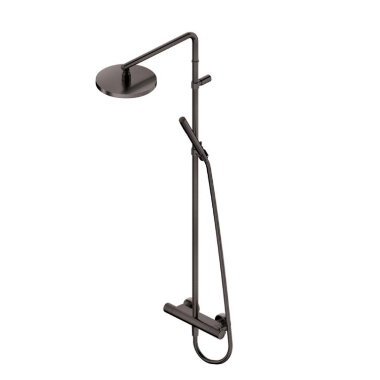 Душевая стойка Ritmonio Brushed Black Chrome 7ADN207BLX