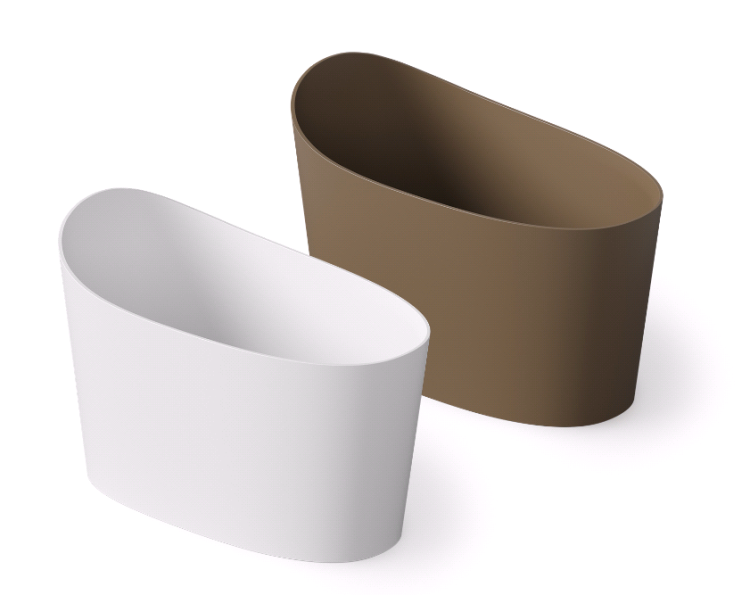 Ванна, DEA Design, Single, шгв 1300-700-850, цвет-белый матовый (Matt White, Bianco Opaco)