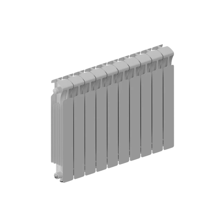 Радиатор биметаллический RIFAR MONOLIT VENTIL 500 10 секций нижнее подключение MN-500-10-VR RAL 9016