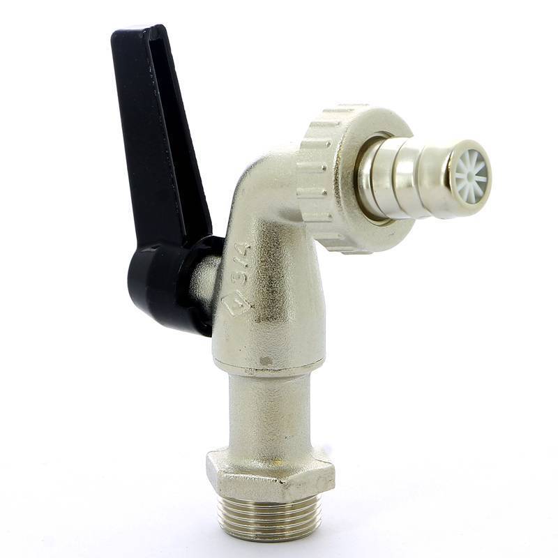 Кран шаровой садовый Bugatti Alaska 3/4 Н-штуцер рычаг 06890082