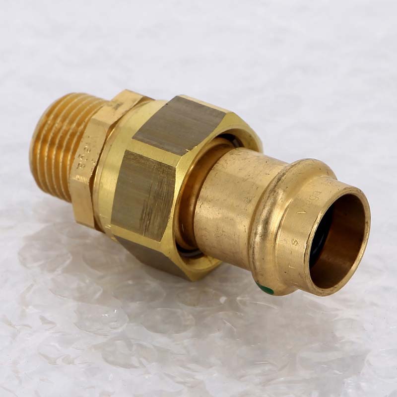 Муфта разъёмная пресс-Н бронза Viega Sanpress 18x1/2 283360