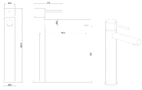 Смеситель для раковины Allen Brau Glority хром 5.51002-00