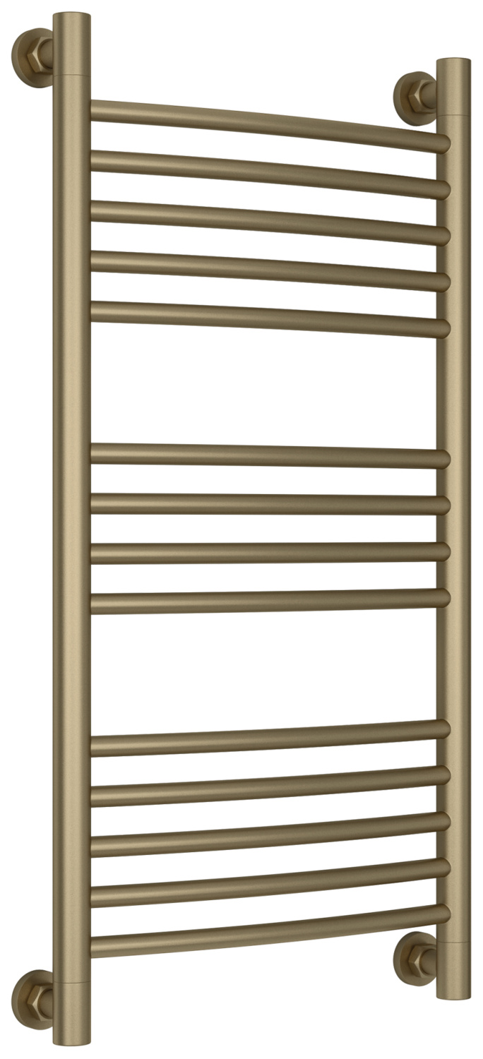 Полотенцесушитель водяной Сунержа Богема+ выгнутая 450x862 мм золотой шёлк матовый 32-0221-8040
