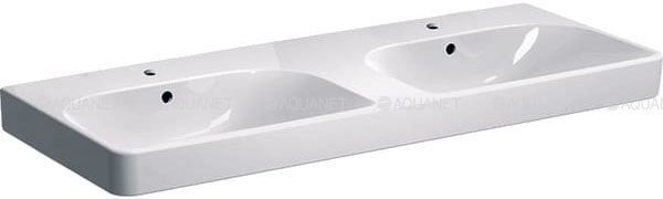 Раковина двойная Geberit Smyle Square 120х48 см с отверстиями под смеситель 500.223.01.1