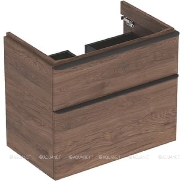 Тумба для раковины Geberit Smyle Square 73.4х61.7х47 см темный орех 500.353.JR.1