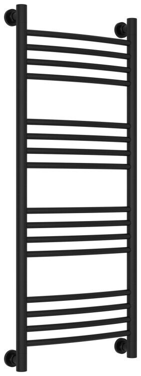 Полотенцесушитель водяной Сунержа Богема выгнутая 1000x400 мм черный матовый 31-0221-1040