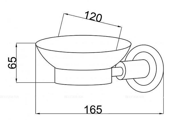 Мыльница подвесная Boheme Murano Cristal хром 10903-CRST-CH