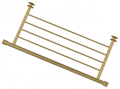 Полка прямая Сунержа 4П 470 мм состаренная латунь 051-2012-4470