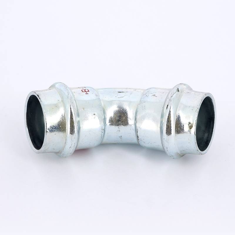 Угол 45° пресс IBP >B< Press Carbon 22 мм оцинкованная сталь PC5041 0220000